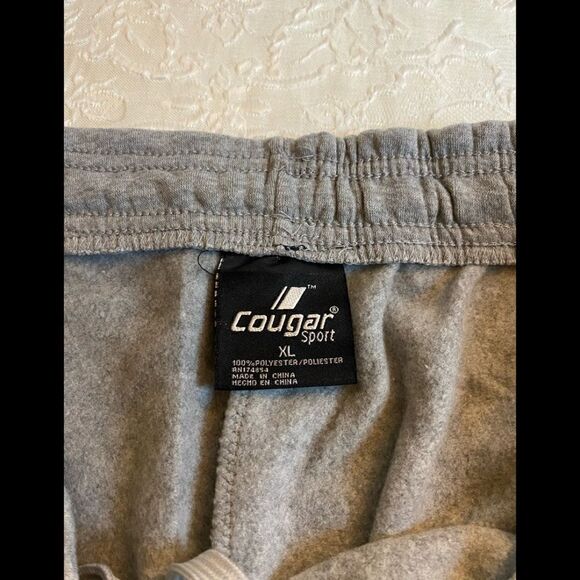 🛍Men’s Cougar Sport joggers XL 1 Pipe /1 Stripe Design Color Heathergrey - Picture 5 of 9